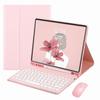 Galaxy Tab S6 Lite 10.4 inch 2024/2022/2020 Keyboard case with Bluetooth Mouse Magnetic Detachable Color Keyboard Slim Bluetooth Keyboard,Pink view 1