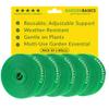 GARDENBASICS Plant Ties; Reusable, Adjustable, Gentle Plants Supports for Effective Growing; Multi-Use Support Tie Tape for Gardening, Wire Organizer, Cable Management (1 MTR x 12 MM - 5 Roll) Green view 1