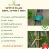 GARDENBASICS Plant Ties; Reusable, Adjustable, Gentle Plants Supports for Effective Growing; Multi-Use Support Tie Tape for Gardening, Wire Organizer, Cable Management (1 MTR x 12 MM - 5 Roll) Green view 2