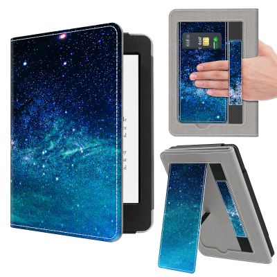 VORI Stand Case for 7"/6.8" Kindle Paperwhite (12th/11th Generation-2024/2021) and Kindle Colorsoft Signature Edition, PU Leather Case Smart Protective Cover with Auto-Wake/Sleep, Galaxy
