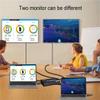 4K 60hz 6x2 HDMI Matrix 6 in 2 Out HDMI Splitter Switch 4x2 HDMI Matrix Audio Video Converter with EDID for PC TV Dual Monitor (6x2 HDMI Matrix) view 4