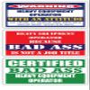 (x3) Certified Bad Ass Heavy Equipment Operator with an Attitude Stickers | Funny Occupation Job Career Gift Idea | 3M Vinyl Sticker Decals for laptops, Hard Hats, Windows view 1