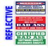 (x3) Certified Bad Ass Software Quality Assurance Analyst with an Attitude Stickers | Funny Occupation Job Career Gift Idea | 3M Reflective Vinyl Sticker Decals for laptops, Hard Hats, Windows view 1