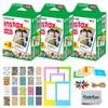 Fujifilm Instax Mini Twin Pack Instant Film (60 Exposures) + Travel Stickers + 5 Colored Frames + Hanging Frames + Cleaning Cloth view 1