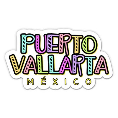 Squiddy Puerto Vallarta Mexico Vacation - Vinyl Sticker for Car, Laptop, Notebook (5" Wide)
