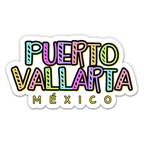 Squiddy Puerto Vallarta Mexico Vacation - Vinyl Sticker for Car, Laptop, Notebook (5" Wide)