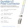 SpeedaLite 3M LC to SC Fiber Patch Cable OM4 Multimode Duplex 100Gig OFNR, 3 Meter view 2