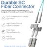 SpeedaLite 3M LC to SC Fiber Patch Cable OM4 Multimode Duplex 100Gig OFNR, 3 Meter view 3