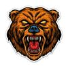 Angry Bear Sticker - Grizzly Vinyl Decal - 3 in view 1