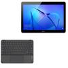 BoxWave Keyboard Compatible with Huawei MediaPad T3 10 - SlimKeys Bluetooth Keyboard with Trackpad, Portable Slim TouchPad - Jet Black view 1
