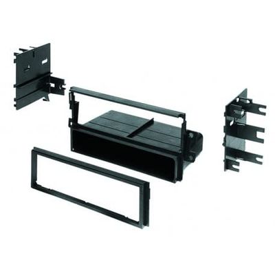 Carxtc Single Din Install Car Stereo Dash Kit for an Aftermarket Radio Includes Molded Storage Pocket - Check Fitment Above