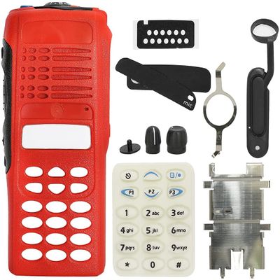 Amasu Full Keypad Housing Case Front Cover for HT1250 Radio-Red