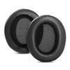 TaiZiChangQin Ear Pads Ear Cushions Earpads Replacement Compatible with JVC HA-D990 HA D990 HAD990 Headphone Protein Leather Black view 1