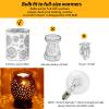 LinMiFo Wax Warmer Bulbs 6 Pack, G50 25 Watt Light Bulbs for Full Size Scentsy Warmers, E12 Base G16.5 Globe Clear scentsy Bulb for Candle Wax Warmer, Long Lifespan, 120 Volt view 4