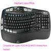 Dust-Proof Silicone Keyboard Protector Skin Cover Compatible with Logitech K350 MK550 MK570 Wireless Wave Keyboard (Mint Ombre) view 2