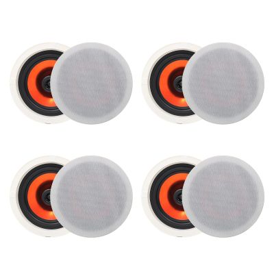Herdio in Ceiling Speakers, 6.5 Inch 600 Watts Flush Mount Passive Wired for Kitchen,Living Room,Office(4 Speakers)
