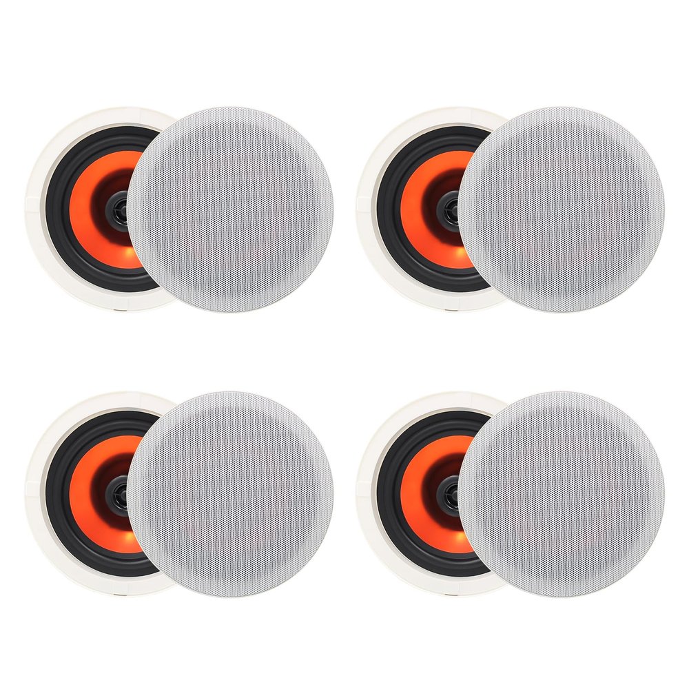 Herdio in Ceiling Speakers, 6.5 Inch 600 Watts Flush Mount Passive Wired for Kitchen,Living Room,Office(4 Speakers)