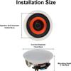 Herdio in Ceiling Speakers, 6.5 Inch 600 Watts Flush Mount Passive Wired for Kitchen,Living Room,Office(4 Speakers) view 3