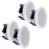 Herdio in Ceiling Speakers 2 Way 5.25" 600 Watts Passive Wired Flush Mount for Home Theater Living Room Office Covered Porches(2Pairs, Paintable-Grille) view 1