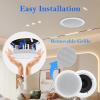Herdio in Ceiling Speakers 2 Way 5.25" 600 Watts Passive Wired Flush Mount for Home Theater Living Room Office Covered Porches(2Pairs, Paintable-Grille) view 3