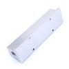 1/4" BSP Female 4 Way Solid Aluminum T-Shape Air Manifold Block Splitter view 3
