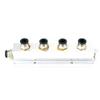 Push Fit 8mm 4 Way Solid Aluminum T-Shape Air Manifold Block Splitter view 2