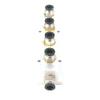 Push Fit 8mm 4 Way Solid Aluminum T-Shape Air Manifold Block Splitter view 3