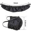 FCLEIH Beard Bandana Mens Beard Covers, Adjustable Facial Hair Apron Guard Bonnet Bedtime Bib Facial Beard Apron Caps For Sleep, Eat (Black*5Pcs) view 4