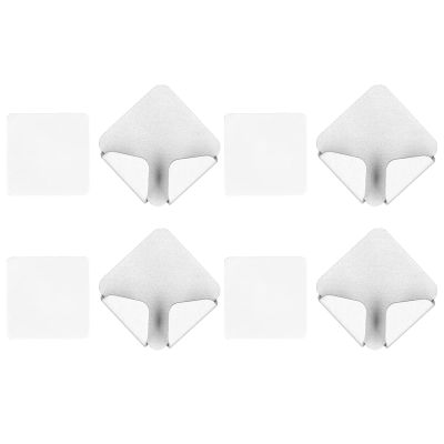 Alvinlite Cable Clips, 4PCS Adhesive Cord Holders, No-Punch Cord Organizer Management Hold up to 11 LBs for Organizing Cable Wires, Home, Office, Car, Desk Nightstand, Cubicle, Power Plug, Silver