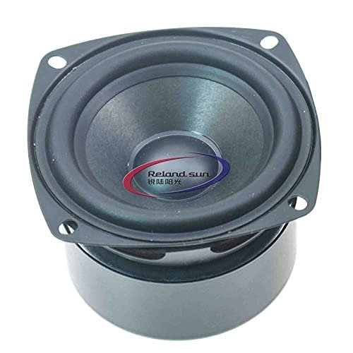 2pcs 3 Inch Speaker 15W Antimagnetic Tweeter Speakers Square 4 6 8 Ohm HiFi Full-Range Speaker Strong Interference Immunity for DIY Audio Loudspeaker (4Ohm Single Magnetic)
