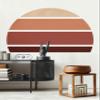 Retro Rising Sun Vinyl Peel and Stick Wall Sticker (Small, Desert Sand) view 3