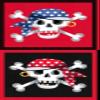 Makower Pirates 2436 1 Skull & Crossbones Panel view 1