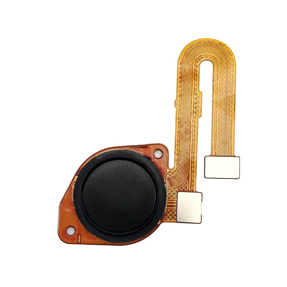 5pcs/lot New Fingerprint Sensor G9 Power Home Button Reader Touch ID Flex Cable for Moto G9 Power Fingerprint Sensor (Black)