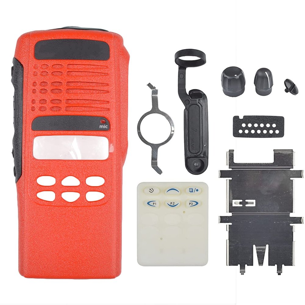 Amasu Limited Keypad Housing Case Front Cover Compatibel with HT1250 Radio-Red