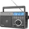 Retekess TR629 Portable Shortwave Radios, Digital Radio AM FM Plug in with DSP, Support Backlight LCD Display, Digital Tuning and Preset, USB, Micro SD, Clock, Recorder view 1