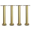 GAXQFEI Table Leg,Bed Legniture Support Leg,Hardware Feet,for Living Room,Dining Room,Bedroom,Adjustable Leg,Set of 4/Gold/16Cm/6In view 1