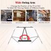 Adjustable TV Wall Mount for Most 32-70 Inch Flat Curved TVs with Swivels with Spirit Level,20 Degrees Tilting & Extends 17 Inch - Wall Mount TV Bracket VESA 600x400 Up to 110 lbs, Black Tmds-101 view 2