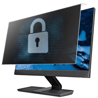 JCSKY 17-32 Inch Computer Monitor Privacy Screen Filter, Anti-Spy, Hanging Acrylic Protector Film, Anti-Blue Light Reduce Eyes Strain,22in(490317mm)