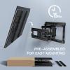 PERLESMITH TV Wall Mount Full Motion for 32-65 Inch Flat Curved Screen TVs, TV Mount with Swivels Tilts Extension Dual Articulating Bracket Arms Supports up to 99 lbs Max VESA 400x400, PSMFK9 view 4