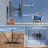 PERLESMITH Corner TV Wall Mount for 26-32 55 65 inch TVs up to 70 lbs, Full Motion TV Mount Bracket with Swivel, Tilt, Level Adjustment, Wall Mount with Articulating Arm, Max VESA 400x400mm, PSMFK7 view 4