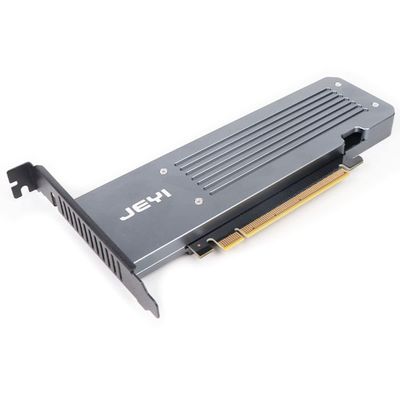 JEYI Quad NVMe PCIe 4.0 X16 Expansion Card with Heatsink Enclosure, Supports 4 NVMe M.2 SSD 2280 up to 8TB, Raid Bandwidth 256Gbps, Required Bifurcation