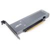 JEYI Quad NVMe PCIe 4.0 X16 Expansion Card with Heatsink Enclosure, Supports 4 NVMe M.2 SSD 2280 up to 8TB, Raid Bandwidth 256Gbps, Required Bifurcation view 1