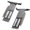 JEYI Quad NVMe PCIe 4.0 X16 Expansion Card with Heatsink Enclosure, Supports 4 NVMe M.2 SSD 2280 up to 8TB, Raid Bandwidth 256Gbps, Required Bifurcation view 3