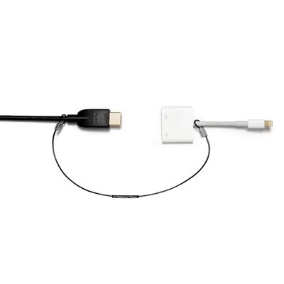 TetherTies Patented Pre-Assembled Adapter Ties - Anti-Theft Cable Locks for Tools, Dongles, Tethers, Computer adapters. Steel Cable, Security Lock, Easy Installation