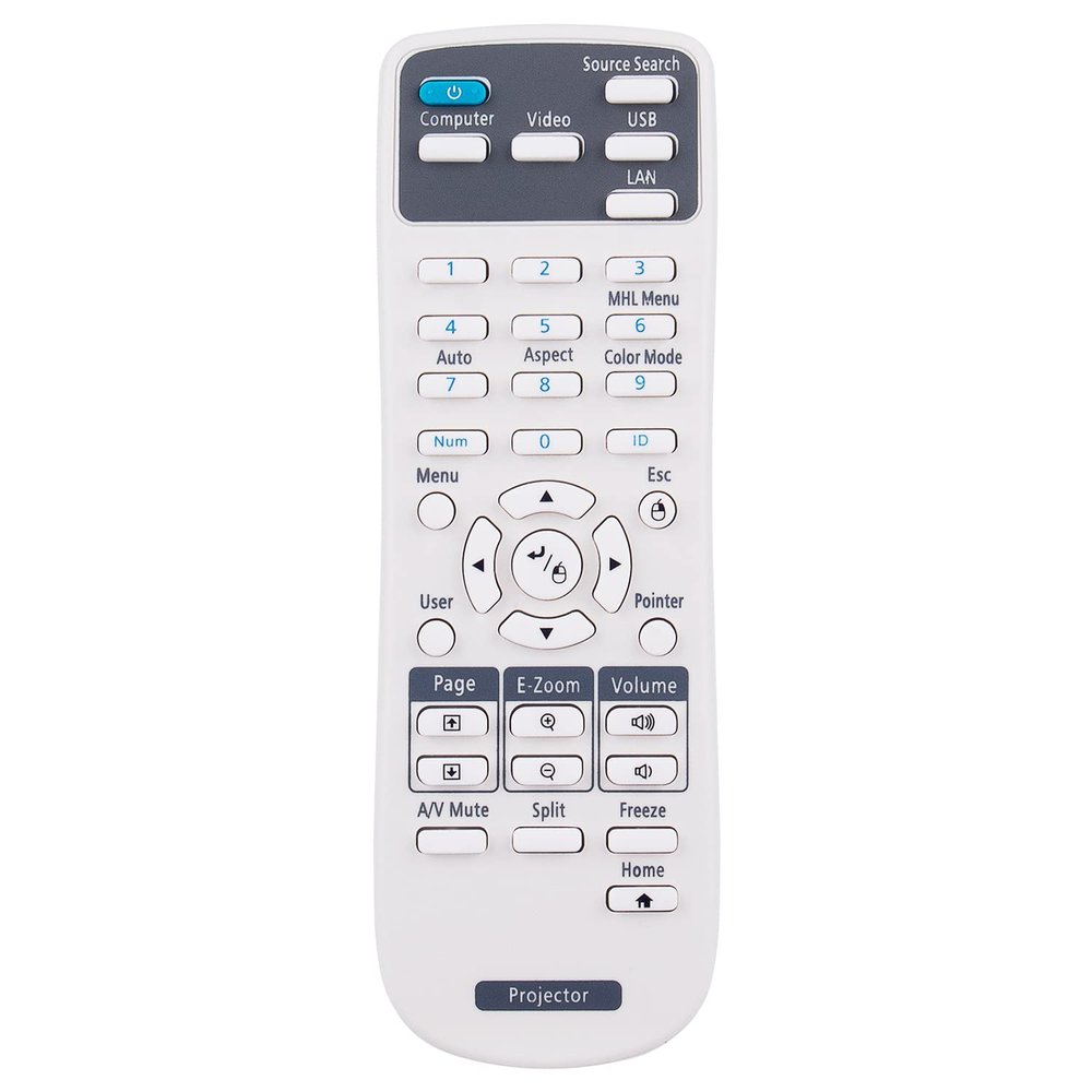 218178800 Replace Remote Applicable for Epson Projector EX5260 EX9220 VS350 VS250 VS355 EX9210 VS230 EX3220 EX5220 EX6220 EX7220 VS230 VS330 VS335W EX5230 H654a Powerlite 1266 1286 2142w 2042 2247u