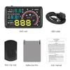 TOTMOX HUD Head up Display Speedometer for Car with OBDII EUOBD,5.5 inch Universal Digital Speedometer,Over Speed Alarm, KMH/MPH, Windshield Projector with Film view 4