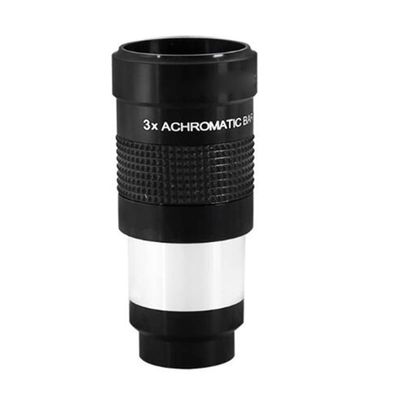 ZTBH Microscope Accessories Kit 1.25 Inch 2 Inches 2X 3X 5X Apochromat, Metal Focal Extender 31.7mm Lens Microscope Slides (Color : 1.25 Inch 3X Barlow)