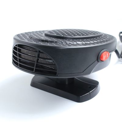 Vehicle Heating & Cooling 2 in 1Modes All Cars Portable Electronic Car Heater Fast Heating Defrost Defogger Automobile Windscreen Demister Fan 24V150w Plug in Cigarette Lighter,Black 1