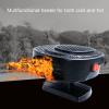 Vehicle Heating & Cooling 2 in 1Modes All Cars Portable Electronic Car Heater Fast Heating Defrost Defogger Automobile Windscreen Demister Fan 24V150w Plug in Cigarette Lighter,Black 1 view 2