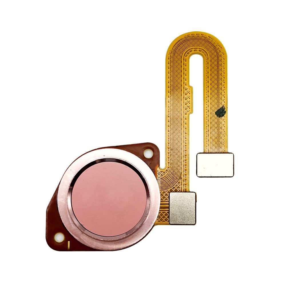5pcs/lot New Fingerprint Sensor G9 Power Home Button Reader Touch ID Flex Cable for Moto G9 Power Fingerprint Sensor (Gold)